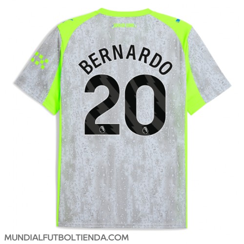 Camiseta Manchester City Bernardo Silva #20 Tercera Equipación Replica 2025-26 mangas cortas